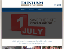 Tablet Screenshot of dunhamfund.org